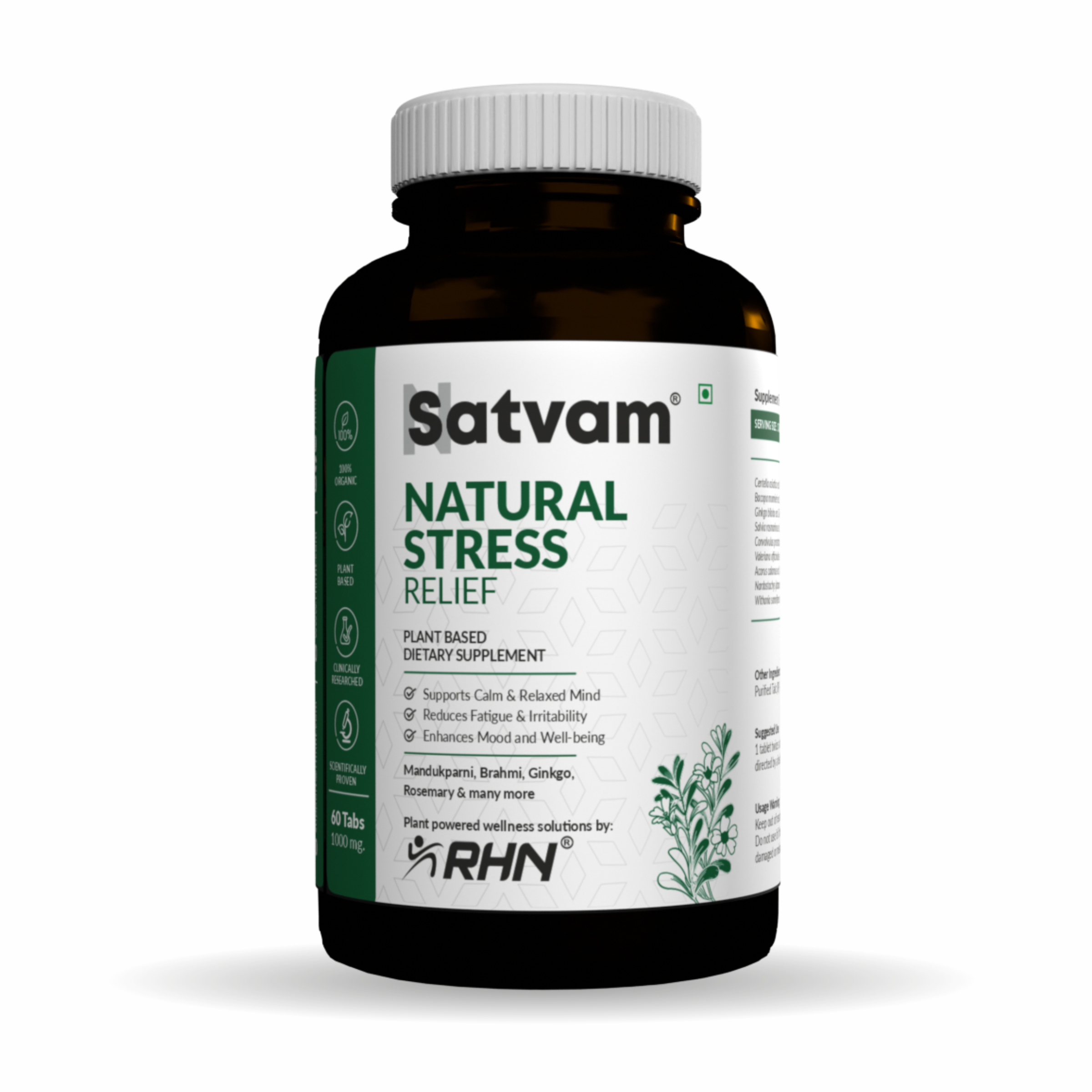 Satvam Natural Stress Relief (For Anxiety Reduction & Emotional Stability)